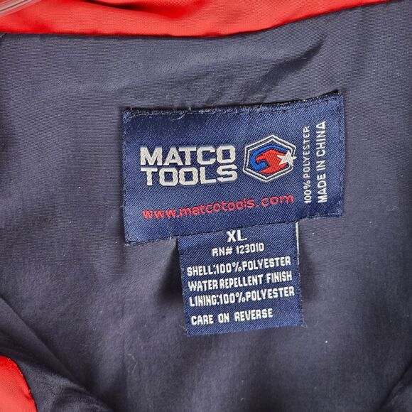 Matco Tools ‘Good as Gold’ Zip Up Wind Breaker Jacket Size XL Embroidered - Picture 7 of 10